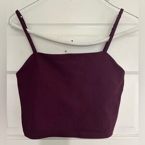 Girlfriend Collective Purple Cropped Tank